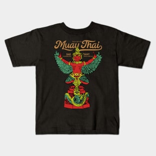 Muay Thai Tattoo The Garuda Kids T-Shirt